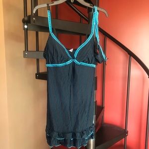 Sexy blue and black lingerie